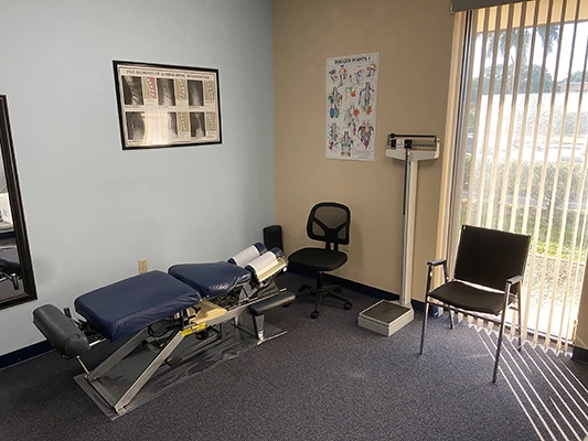 Chiropractic Sarasota FL Adjusting Room